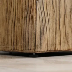 HOMCOM Decorative Side Table With Square Tabletop, Rustic Concrete End Table With Wood Grain Finish, For Indoors And Outdoors, Natural 11 HOMCOM Decorative Side Table With Square Tabletop, Rustic Concrete End Table With Wood Grain Finish, For Indoors And Outdoors, Natural -Homcom GUEST f3132016 a09e 4e01 ab6e ccdbf6235db4