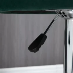 HOMCOM Adjustable Bar Stools Set Of 2, Velvet Kitchen Stool, Upholstered Counter Height Barstool With Swivel Seat, Wing Back, Dark Green 10 HOMCOM Adjustable Bar Stools Set Of 2, Velvet Kitchen Stool, Upholstered Counter Height Barstool With Swivel Seat, Wing Back, Dark Green -Homcom GUEST f6492941 3863 43dc 9faf a485ab144105