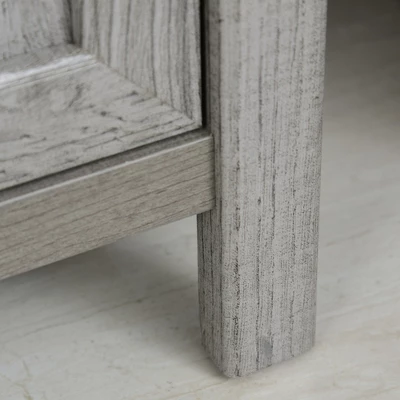 HOMCOM Retro Style 2-Drawer Lateral File Cabinet Chest With Hanging Bars, Wooden Documents Storage For Letter/Legal Size, Gray 7 HOMCOM Retro Style 2-Drawer Lateral File Cabinet Chest With Hanging Bars, Wooden Documents Storage For Letter/Legal Size, Gray - Image 5