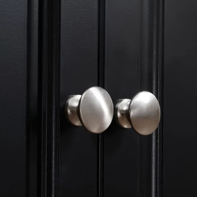 HOMCOM Rolling Kitchen Island On Wheels, Kitchen Cart With Solid Wood Drop Leaf Breakfast Bar, Storage Drawers, 4-Door Cabinets, Spice Rack, Black 7 HOMCOM Rolling Kitchen Island On Wheels, Kitchen Cart With Solid Wood Drop Leaf Breakfast Bar, Storage Drawers, 4-Door Cabinets, Spice Rack, Black - Image 5