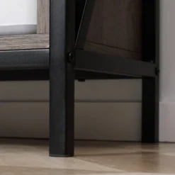 HOMCOM Farmhouse Buffet Cabinet, Kitchen Sideboard, Coffee Bar Cabinet With Sliding Barn Door And Adjustable Shelf For Living Room, Gray -Homcom GUEST f794afd3 2fb0 421b b34a 9972af0dbffd