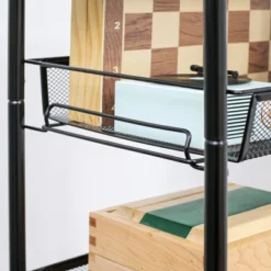 HOMCOM 5 Tier Utility Rolling Cart, Metal Storage Cart, Kitchen Cart With Removable Mesh Baskets, For Living Room, Laundry, Garage And Bathroom, Black -Homcom GUEST f98fae98 af64 4b81 9c7c 51f70806e1f4