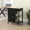 HOMCOM Rolling Kitchen Cart With Wood Top, Kitchen Island With Storage Drawer On Wheels For Dining Room -Homcom GUEST f9d08d3d d445 44ff af28 ea4429eac3f6