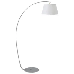 HOMCOM Arched Floor Lamp, Modern Standing Lamp With Foot Switch & Metal Base, Corner Reading Lamps Tall Pole Light For Office Bedroom Living Room -Homcom GUEST fda09ec3 92c8 4c12 9e7c 2da358fbce86