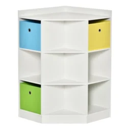 HOMCOM Wooden Kids Cabinet Freestanding Corner Storage Drawer Toys Clothes Books Organizer Dresser Children Bookcase Display Shelf Wardrobe For Bedroom With Anti-toppling Hardware Drawers 19 HOMCOM Wooden Kids Cabinet Freestanding Corner Storage Drawer Toys Clothes Books Organizer Dresser Children Bookcase Display Shelf Wardrobe For Bedroom With Anti-toppling Hardware Drawers -Homcom GUEST fe6b40b6 ad01 4999 8ccc 35cb1211e9c7